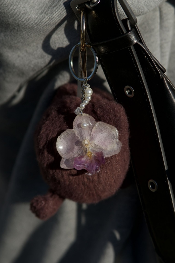 [PERLE BLANCHE] Porte-clés Perle blanche
