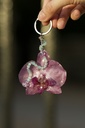 Porte-clés perles vertes Phalaenopsis