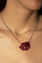 Collier Rose et blanche